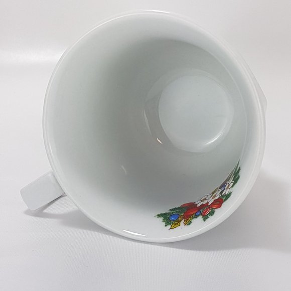 TIENSHAN (Fairfield) Fine China Mugs Teacups Christmas Tree & Cake Lifter - Picture 8 of 16